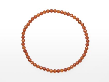 Naramky fazetovane Granat spesartin 4mm