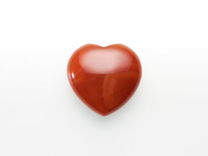 Hmatka srdce karneol 30mm