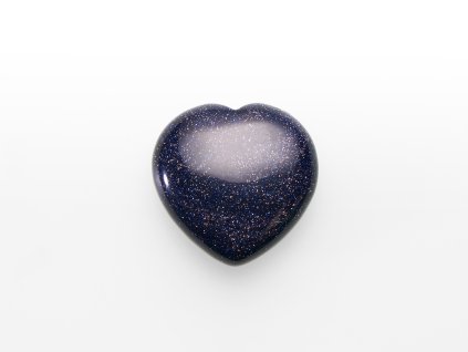 Hmatka srdce avanturin synt modry 30mm