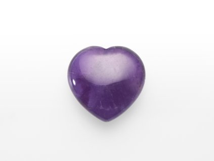 Hmatka srdce ametyst 30mm
