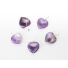 Privesek srdce ametyst 20 mm 5