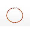 Stribro Naramek Karneol 3mm
