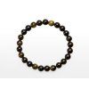 Naramky kulicka Obsidian zlaty 8mm MO