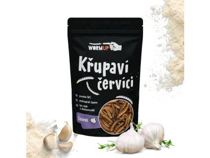 Křupaví červíci s česnekem (gramáž 20g)
