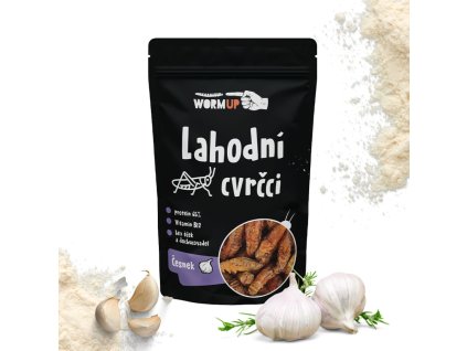 Lahodní cvrčci s česnekem