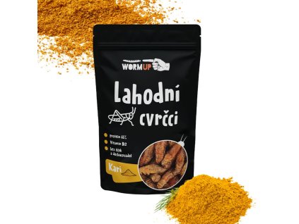 Lahodní cvrčci s kari