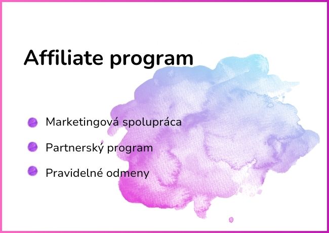 registrácia do affiliate programu