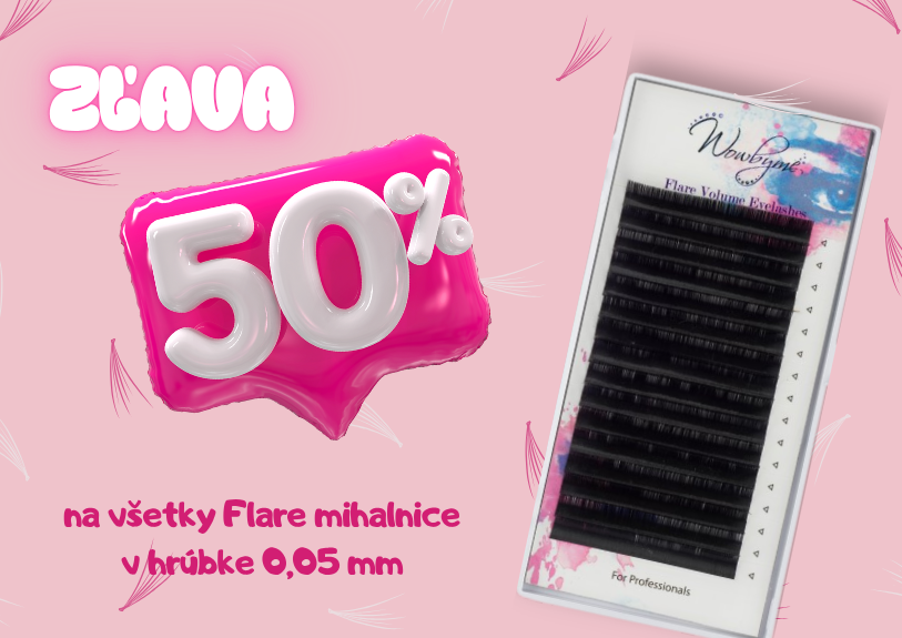 Zľava 50% na Flare mihalnice