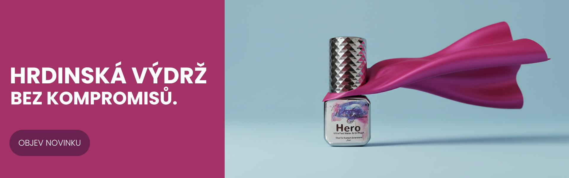 Lepidlo na řasy - vodě i mastnotě odolné, horkuvzdorné