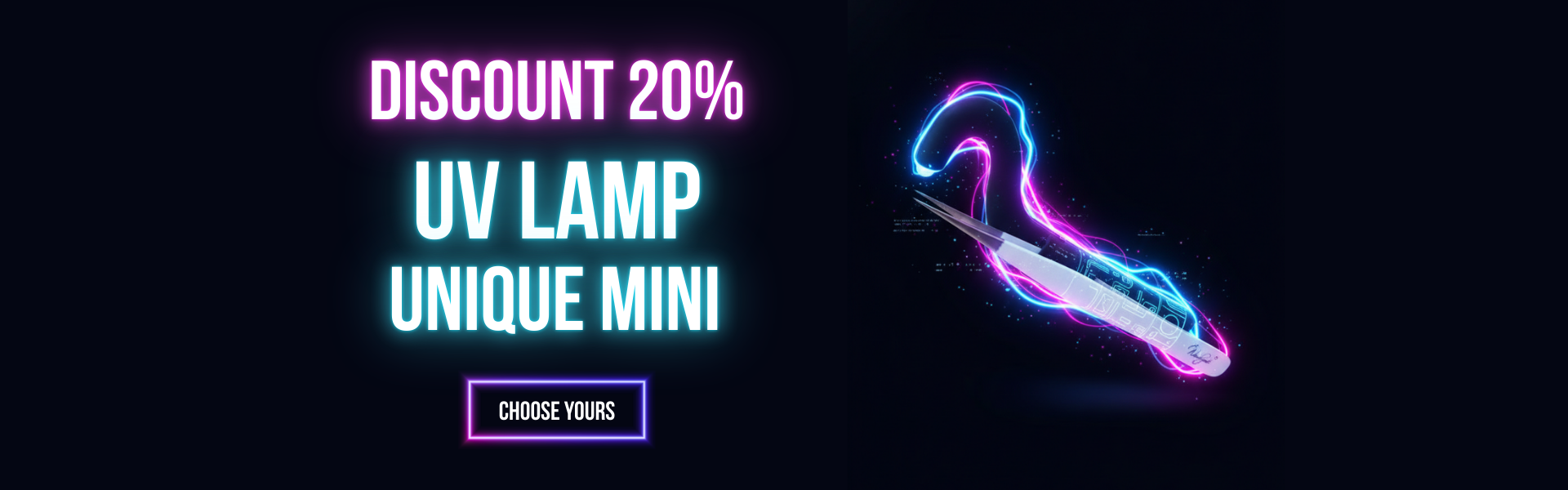 Revolution in lash styling - Tweezer UV lamp