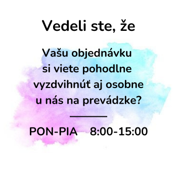 Osobný odber možný