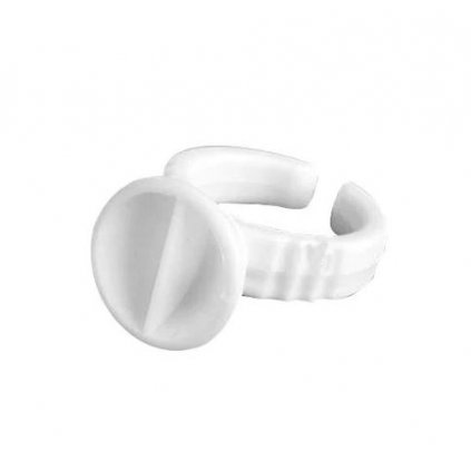 Double-chamber adhesive ring