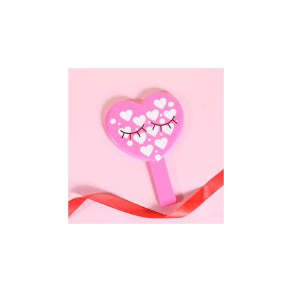 Handheld mirror - heart
