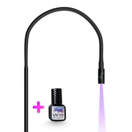 UV lampa Unique 5W + lepidlo UV Unique (Farba Čierna)