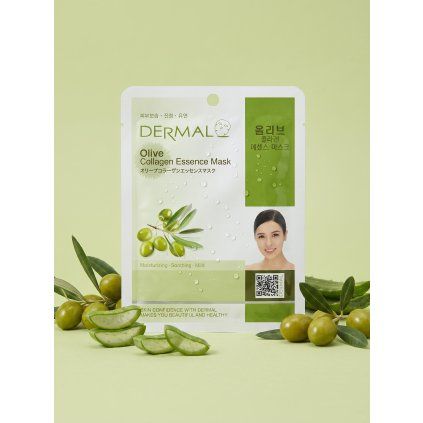 1849 2 olive collagen essence mask hydratacna maska s olivovym extraktom