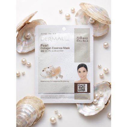1870 2 pearl collagen essence mask rozjasnujuca maska s perlovym extraktom