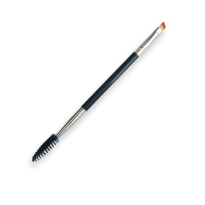 Lightweight wooden brush and applicator for eyebrow styling GOLD + BLACK
