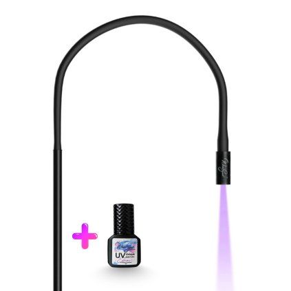 UV lampa Unique 5w + lepidlo UV Unique Extreme (Farba Čierna)