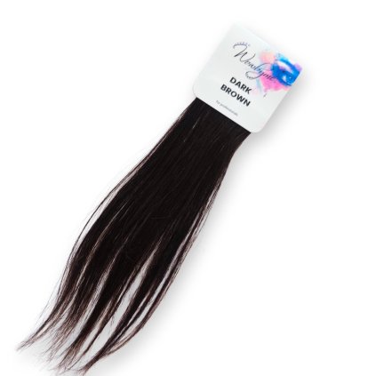 Natural hair for brow extension DARK BROWN 2g
