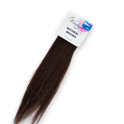 2969 2 prirodne vlasy pre brow extension natural brown 2g