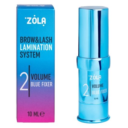 ZOLA Systém pro laminaci řas a obočí Barevná laboratoř - KROK 2 - Objemový modrý fixační 10 ml
