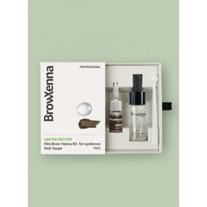 BrowXenna® Mini Henna Kit na Obočie s Hyaluronic Base