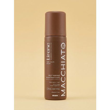 5425 lirene instant tan samoopalovacia pena na tvar a telo macchiato 150 ml