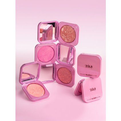 ZOLA lícenka Velvet Blush Glow (Farba 04 Soft Rose)