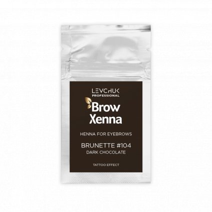 BrowXenna® Henna na obočí #104 Tmavá čokoláda sáček 6g