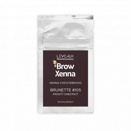BrowXenna® Eyebrow Henna #105 Frosty Chestnut sachet 6g