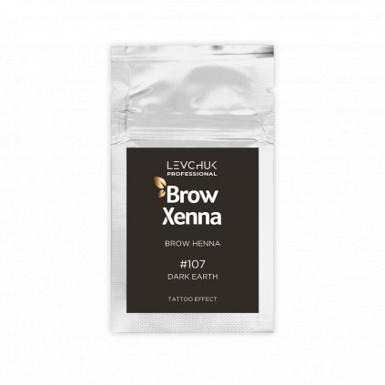 BrowXenna® Eyebrow Henna #107 Dark Earth sachet 6g