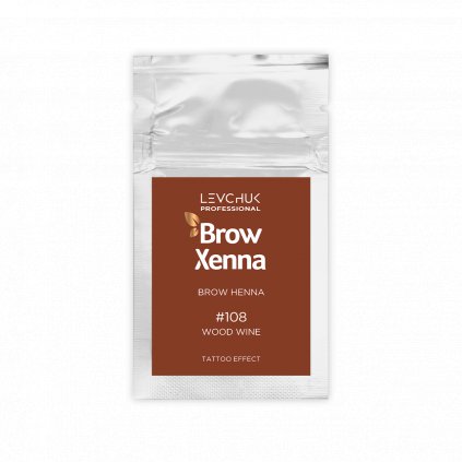 BrowXenna® Eyebrow Henna #108 Wood Wine sachet 6g