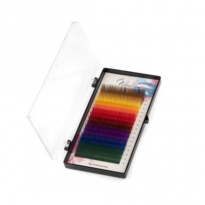 Wowbyme Colour mihalnice mix 9,11,13mm (Hrúbka mm 0,20mm, Zakrivenie typ D)