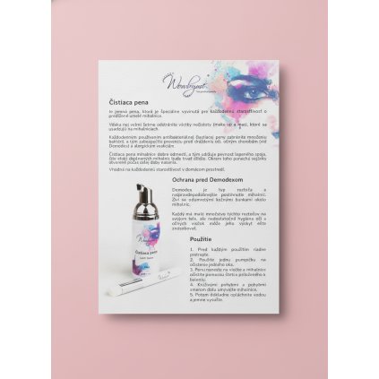 Čistiaca pena - manuál pre klientku