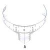 Plastic eyebrow ruler A