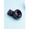 Makro objektív 2v1 na mobil - čierna