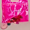 Be Beautiful AquaPink Zip bag 29x27cm - cosmetic transparent bag