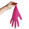 Nitrile gloves NITRIL IDEAL 100 pcs, powder-free, dark pink