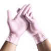Nitrile gloves NITRILE SPARKLE 100 pcs, powder-free, pearl pink