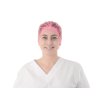 CLIP non-woven cap, 100 pcs, pink