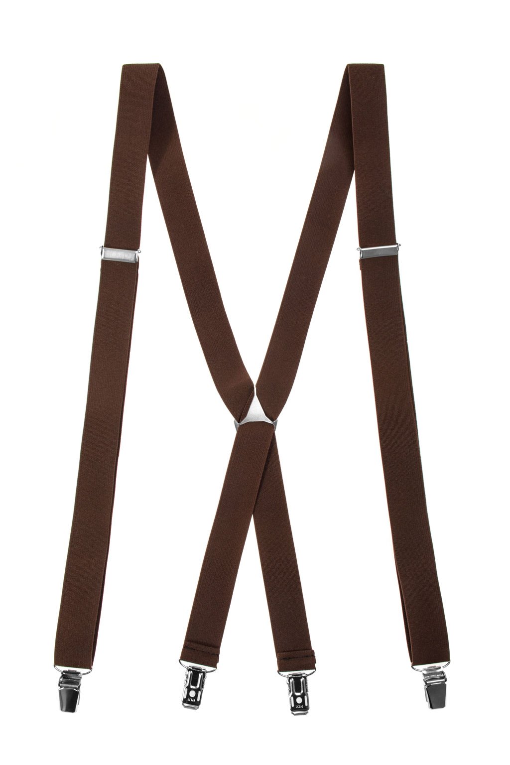 Úzké hladké hnědé kšandy/šle (Velikost uni velikost, šíře 25 mm)