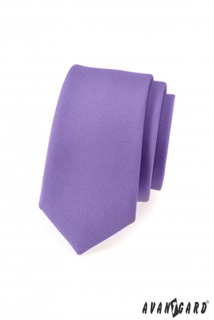 Lila slim kravata