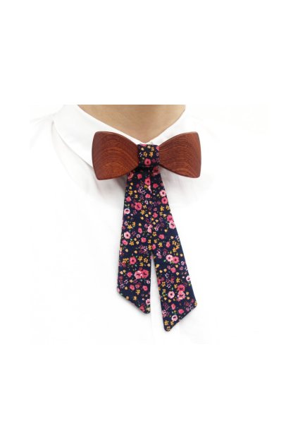 107714 damsky dreveny motylek mahagon