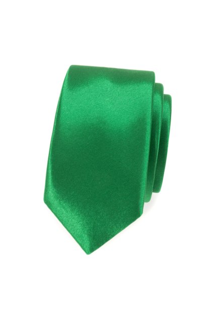 Zelená slim kravata (Velikost šířka 5 cm)