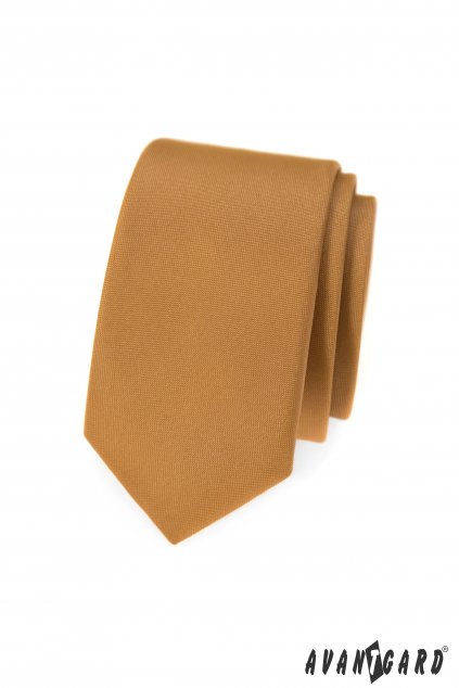 Béžová slim kravata