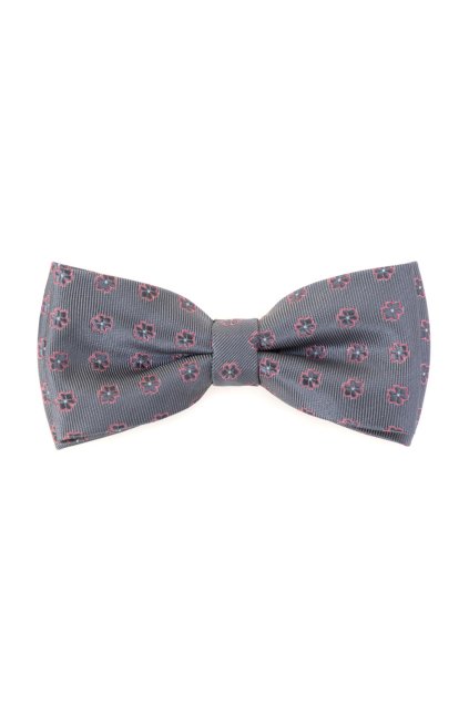 Šedý motýlek s kapesníčkem (Velikost 12,5 cm)