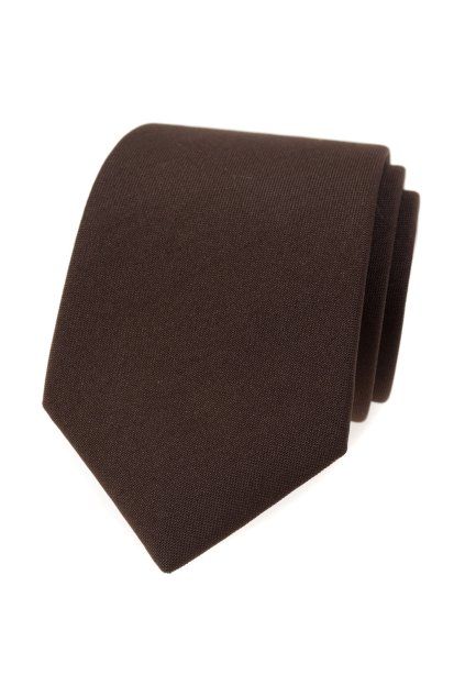 Tmavě hnědá kravata (Velikost šířka 7 cm)