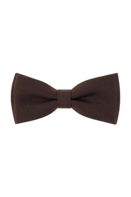 Tmavě hnědý motýlek s kapesníčkem (Velikost 12,5 cm)