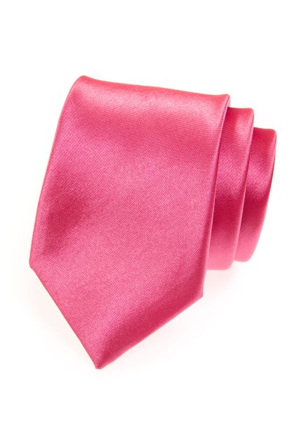 Růžová kravata (Velikost šířka 7 cm)