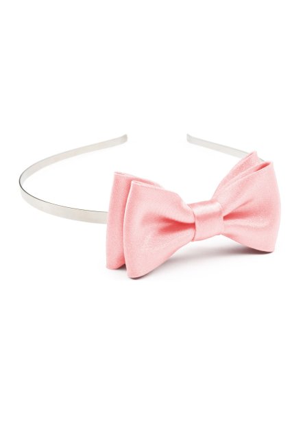 Růžová čelenka s motýlkem (Velikost šířka motýlku 7 cm)